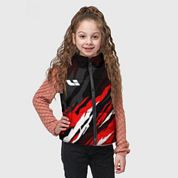Детский жилет Lixiang - красный языки пламени, цвет: 3D-черный — фото 2