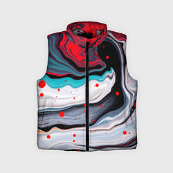 Детский жилет Флюид арт абстракция