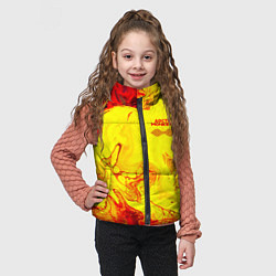 Детский жилет Arctic Monkeys - ядовитые подтеки, цвет: 3D-светло-серый — фото 2