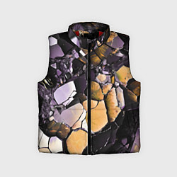 Детский жилет Чёрно-жёлтый камень