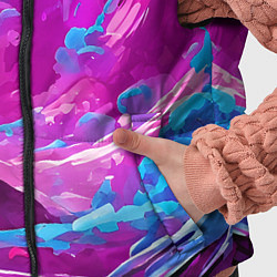 Детский жилет Фиолетовая кислотная абстракция, цвет: 3D-светло-серый — фото 2