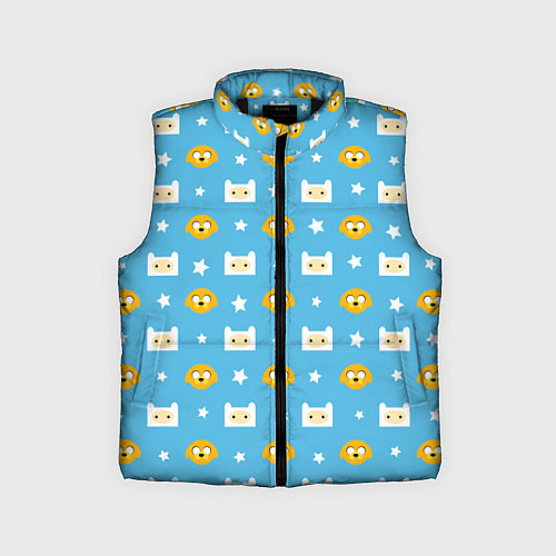 Детский жилет Время приключений паттерн / 3D-Черный – фото 1