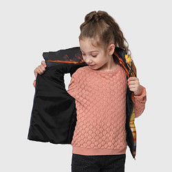 Детский жилет Багровый закат, цвет: 3D-черный — фото 2