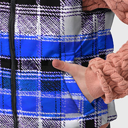 Детский жилет Белые полосы на чёрно-синем фоне, цвет: 3D-красный — фото 2