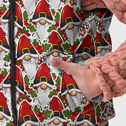 Детский жилет Паттерн из дедов морозов, цвет: 3D-черный — фото 2