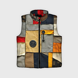Детский жилет Ретро пэчворк