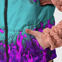 Детский жилет Фиолетовое пламя, цвет: 3D-светло-серый — фото 2