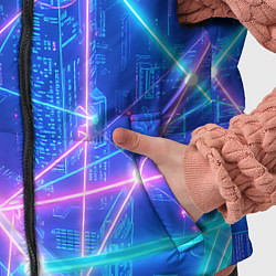 Детский жилет Неоновые провода, цвет: 3D-черный — фото 2