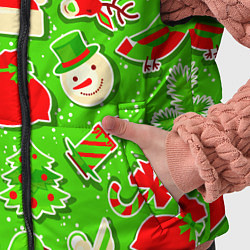 Детский жилет Новогоднее настроение паттерн, цвет: 3D-светло-серый — фото 2