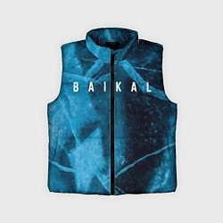 Детский жилет Лёд Байкала, цвет: 3D-черный