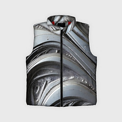 Детский жилет Полированный серебряный металл