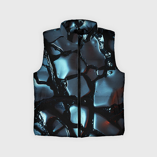 Детский жилет The liquid substance is grey / 3D-Черный – фото 1