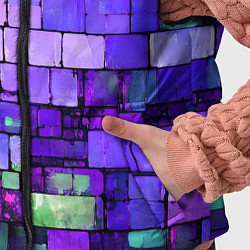 Детский жилет Фиолетовые кирпичики, цвет: 3D-светло-серый — фото 2