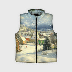 Детский жилет Дух рождества, цвет: 3D-светло-серый