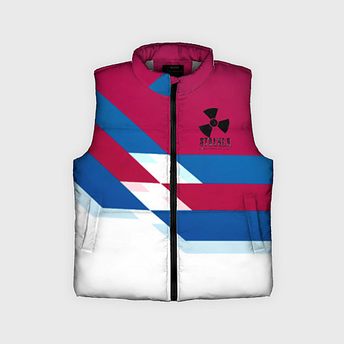 Детский жилет Stalker geometry / 3D-Светло-серый – фото 1