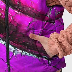 Детский жилет Розовая волнистая абстракция, цвет: 3D-черный — фото 2