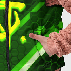 Детский жилет Doom geometry green, цвет: 3D-красный — фото 2