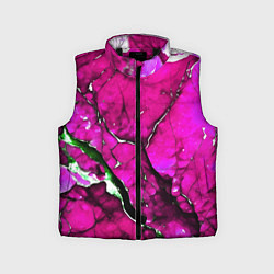 Детский жилет Розовый треснувший камень