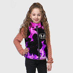 Детский жилет Honda flame pink, цвет: 3D-светло-серый — фото 2