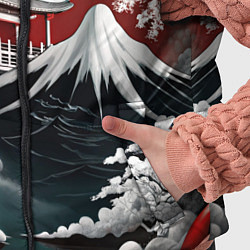 Детский жилет Футуристическая японская иллюстрация, цвет: 3D-светло-серый — фото 2