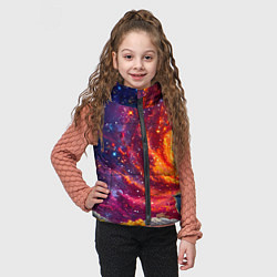 Детский жилет Кукушка в космосе, цвет: 3D-светло-серый — фото 2