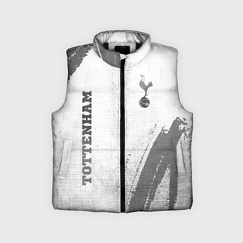 Детский жилет Tottenham - white gradient вертикально / 3D-Черный – фото 1