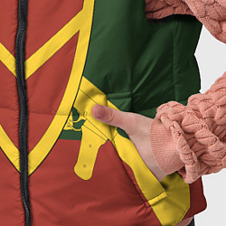 Детский жилет Мотострелковые войска: герб со щитом, цвет: 3D-красный — фото 2