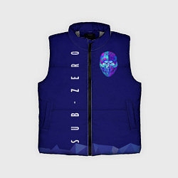 Детский жилет Mortal Kombat - Саб-Зиро, цвет: 3D-светло-серый