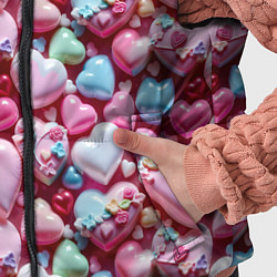 Детский жилет Карамельные сердечки, цвет: 3D-светло-серый — фото 2