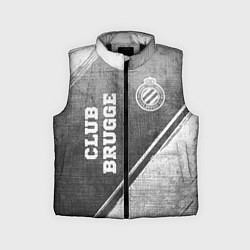 Детский жилет Club Brugge - grey gradient вертикально, цвет: 3D-черный