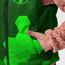 Детский жилет Changan - green gradient вертикально, цвет: 3D-черный — фото 2
