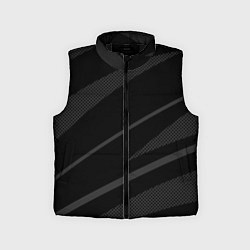 Детский жилет Чёрный с серым абстракция полосы