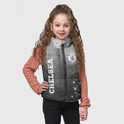Детский жилет Chelsea - grey gradient вертикально, цвет: 3D-черный — фото 2