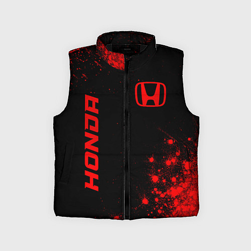 Детский жилет Honda - red gradient вертикально / 3D-Черный – фото 1