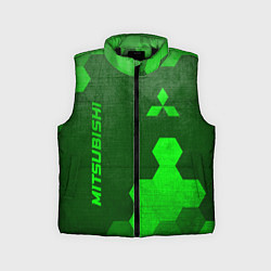 Детский жилет Mitsubishi - green gradient вертикально