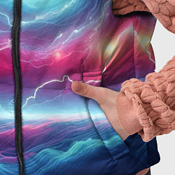 Детский жилет Spiral neon galaxy - ai art fantasy, цвет: 3D-светло-серый — фото 2
