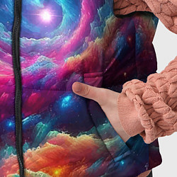 Детский жилет Неоновая галактическая спираль - нейроарт, цвет: 3D-красный — фото 2