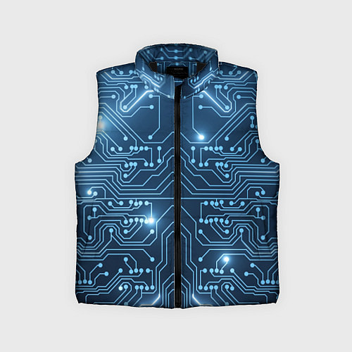 Детский жилет Системная плата / 3D-Черный – фото 1