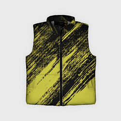 Детский жилет The color is black and yellow