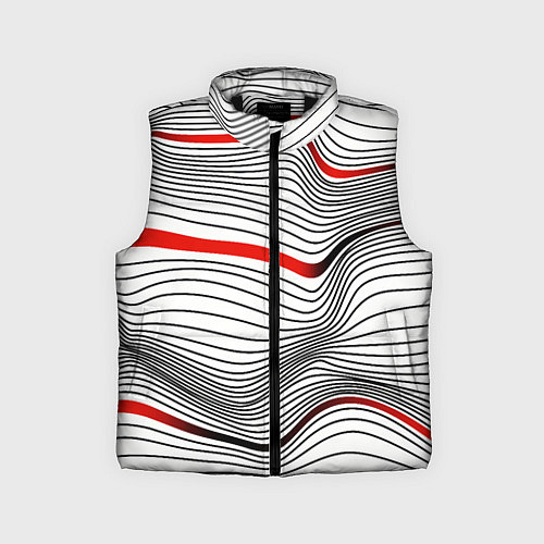 Детский жилет По красной линии / 3D-Черный – фото 1