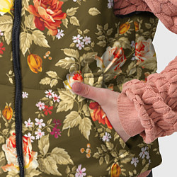 Детский жилет Розы садовые и цветы полевые, цвет: 3D-черный — фото 2