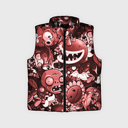 Детский жилет Растения против зомби в красном цвете