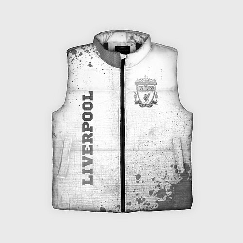 Детский жилет Liverpool - white gradient вертикально / 3D-Черный – фото 1