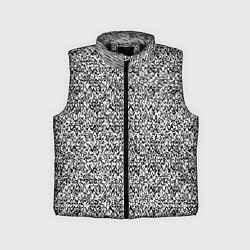 Детский жилет Чёрно-белый текстурный