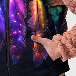 Детский жилет Ловцы снов - свечение перьев, цвет: 3D-светло-серый — фото 2