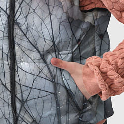 Детский жилет Прожилки листьев, цвет: 3D-светло-серый — фото 2