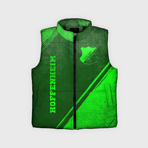 Детский жилет Hoffenheim - green gradient вертикально / 3D-Черный – фото 1