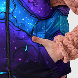 Детский жилет Синяя звездная полоса в плите текстура, цвет: 3D-красный — фото 2