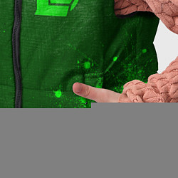 Детский жилет League of Legends - green gradient вертикально, цвет: 3D-черный — фото 2