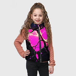 Детский жилет Розовые пятна в текстуре, цвет: 3D-красный — фото 2